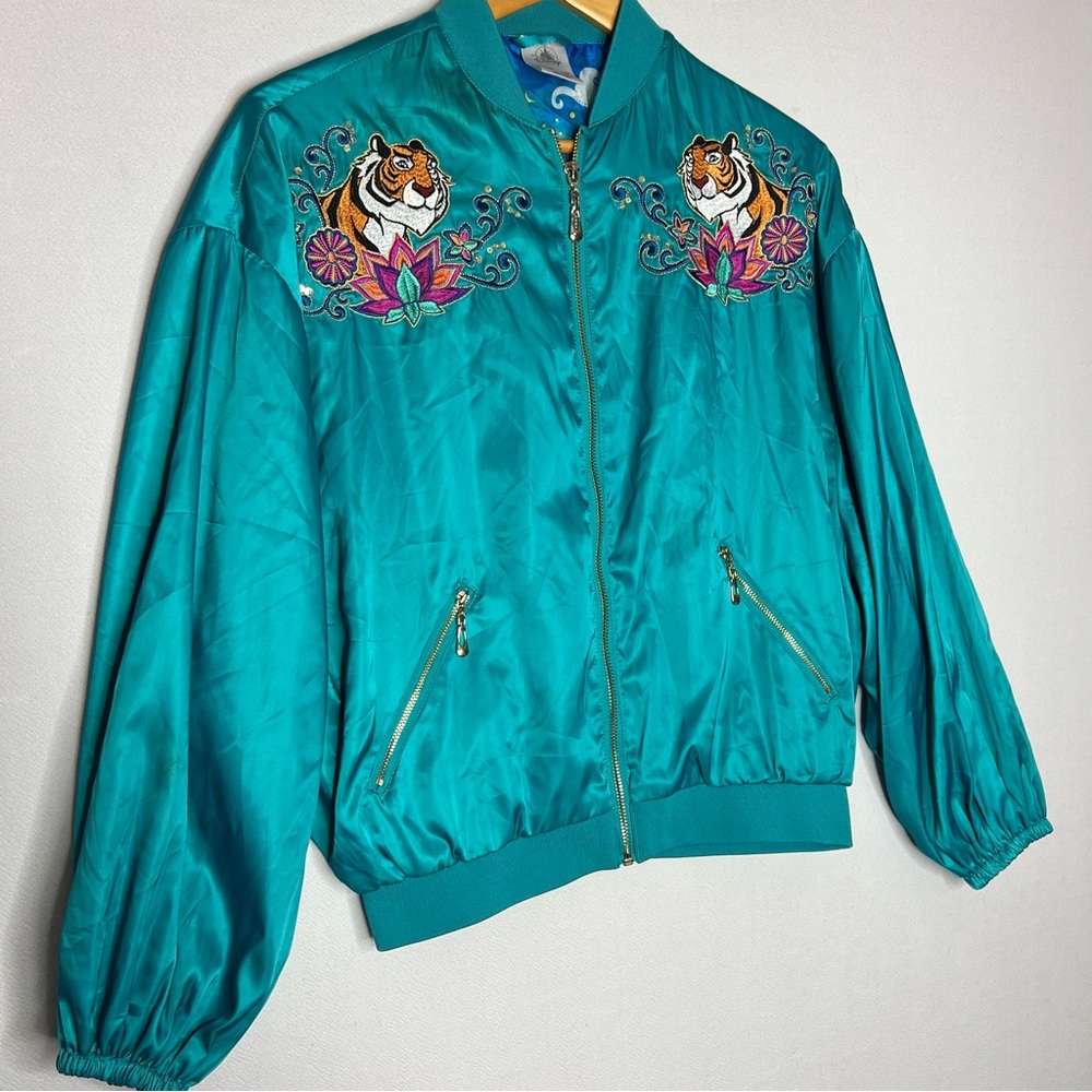 Disney Jasmin Aladdin Bomber Full Zip Jacket Size XS - Picture 2 of 10